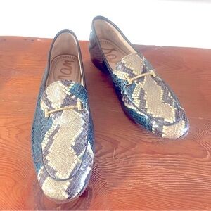 Sam Edelman Loraine snake loafer in timeless blues.